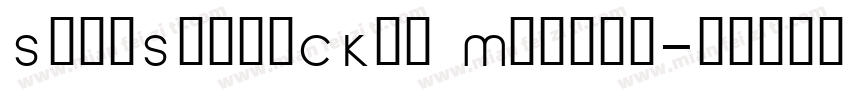 SweiSugarCKsc Medium字体转换